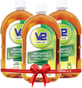 V2 Home Care Antiseptic Disinfectant, 750ml, Pack of 3, Multi-Purpose