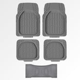 5 Pcs Set Premium Rubber Car Floor Mats, Anti-Slip Waterproof with Cargo Liner (76*54cm)