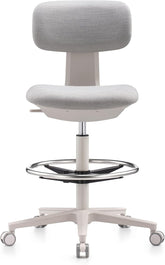 NAVO Pluto, High Office Chair, Ergonomic Drafting Chair (GREY WHITE)