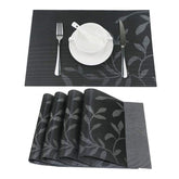 Fashion Modern Dining Table Placemat Kitchen Tool Tableware Pad (10Pc Set)