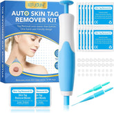 Kit Auto Skin Tag Removal Device Wart Removal for Small/Medium Skin Tags with 20 Large Bands, 20 Small Bands, 10 Cleansing Wipes
