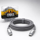 USB C to USB C Fast Charging Cable 1 Meter with Storage Box, Silicone Type-C Charger Cord