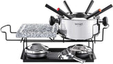 Lamart Liha Stainless Steel Fondue Set - 13 Pieces, Silver