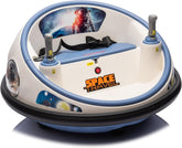 emma Kids Ride-On Bumper Car, Purple, Electric Powered, with Control Handles, Model V-2025,