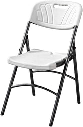 Olmecs Set of 2 White Plastic Folding Dining Chair