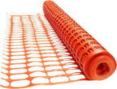 Olmecs Safety Mesh 20 / 50 Meter | Heavy Duty Fencing Barrier Mesh - Orange | Plastic Construction Barrier Netting for Building Site