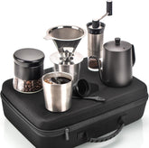 Premium Portable Pour-Over Coffee Maker Set – Complete Travel Brewing Kit for Coffee Enthusiasts (8 Pcs Set)
