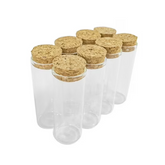 Willow Test Tube Bottle with Cork Stopper 40ml Empty Glass Jars idea for Wedding Small Wishing Bottles 12pcs Pack
