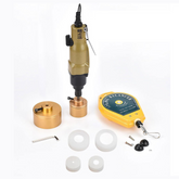 Pneumatic Capping Machine, Φ10-50mm Reversible Bottle Cap Lock, 1/4in Interface 10000RPM Speed Adjustable Sealing Tool for Plastic & Glass Bottles Caps