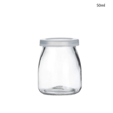 Willow Clear Glass Jars With PE Lids, Glass Yogurt/Pudding/Jam/ Jelly/ Honey Container 50ml (240Pcs/Ctn)
