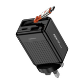 Porodo 75cm Retractable Type-C Super Quick GaN Charger