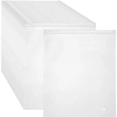 50pcs Frosted Zipper Garment Bags, Waterproof Plastic Storage Pouches for Clothes, T-Shirts