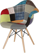 Olmecs Modern Designer Dining Chair Colorful Eames Fabric Casual Chair with ARM