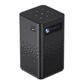 Upright Projector with BT Speaker Smart DLP Projector Bluetooth 5.0 1080P - Black