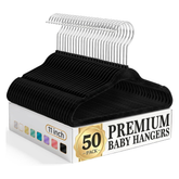 Willow 11 Inch Velvet Baby Hangers (50Pc Pack)