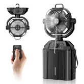 Portable Misting Fan for Outdoor Patio, 20000mAh Rechargeable Battery Operated Camping Fan with 6L Bucket,