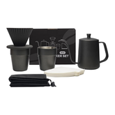 Premium Portable Pour-Over Coffee Maker Set – Complete Travel Brewing Kit for Coffee Enthusiasts (5 Pcs Set)