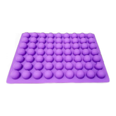 Olmecs 63 cavity Non Stick Silicone Mini Round Ball Shaped Truffles Mold For Chocolate Mould Baking 38 x 19 x 2.5 cm