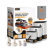 PackNest Rechargeable Travel Vacuum Storage Bag Set