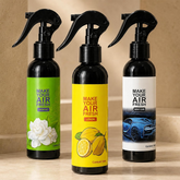 Jasmine, Lemon, New Car Combo Pack of 3, 150 ml Car Air Freshener Spray – Long Lasting Odor Eliminator for Car