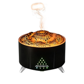 Flame Cool Mist Humidifier – Ultrasonic Essential Oil Diffuser with Color-Changing LED Lights Volcano Flame
