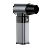 Portable Air Duster, Rechargeable Electric Air dust Blower for Car, Home, Keyboard, Office, Turbo Powerful Handheld Super Jet Fan, High Pressure Dust Cleaner (Black-Grey)