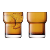 LSA International UT64 10oz Utility Tumbler Amber / Slate (Pack of 2)