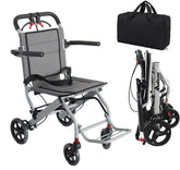 Ultralight Foldable Transport Wheelchair – Portable Travel Wheelchair