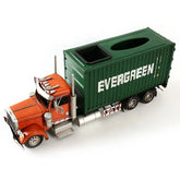 Container Truck Model Design Vintage Wrought Iron Creative Container Shaped Tissue Box Metal Crafts