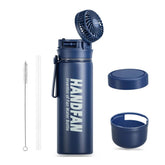 HandFan Water Bottle with Fan 24oz Hot & Cold