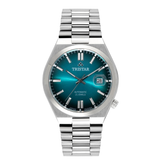 Tristar NJ Series Men's Automatic Watch Gradiant Blue Index Dial Stainless Steel Bracelet Wrist Watch for Men