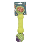 Durable Dog Chew Toy Set - Rubber & Woven Knots for Medium Breeds, Ideal for Training & Relaxation