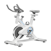 Exercise Bike, Stationary Bike, 220LBS Weight Capacity Indoor Cycling Bike for Home, Silent Exercise Bikes with Height Adjustable Seat and Display, Phone Holder, Heart Rate Monitor