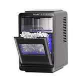 Countertop Ice Maker, Crescent-Shaped Ice, 12kg per 24 Hours, 1.8L Tank, Quick Ice in 13 Minutes, 32dB Low Noise
