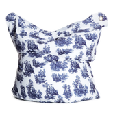 B&S The Bull Bean Bag – Toile de Jouy | Comfort & Style Bean Bag with Polystyrene Fillings