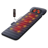 Comfier Massage Mat with Heat Pad,Full Body Massage Bed with Shiatsu Neck Massage Pillow