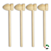 Willow 10Pc Mini Wooden Hammer Creative Toy for Seafood Shells Crafts and Pounding