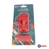 1PC Poop Bag Dispenser, Dog Poop Waste Bag Holder Dispenser, Red