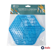 Hexagon Silicone Dog Lick Mat with Suction Cups