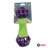 ITALO 2 Materials Silicone Foam 3 in 1 Floating Dog Toy with Squeaky Ball Diameter 19cm