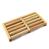 Olmecs Acupressure Wooden Foot Massager Roller (6 Rollers)