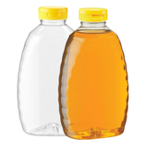 Willow 720ml Empty Plastic Honey Bottles Flip Top Squeeze Honey Jars Dispenser Squeezable Honey Containers for Syrups, Ketchup, Mayonnaise, Salad Dressing Pack of 12