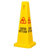 Olmecs 4 Sides View Caution Wet Floor Safety Cone