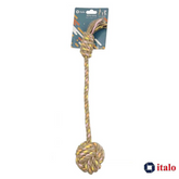 ITALO Flossy Rope With Ball Dog Toys