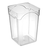 Olmecs Clear Polycarbonate Square Container 22Ltr (28x28x40 Cms) with Lid