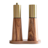 Olmecs Salt and Pepper Shaker Grinder with Tray, High Strength Ceramic Grinding Core