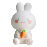 Cute Silicone Rabbit Night Light, Rechargeable Silicone Rabbit Night Light