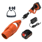 F EASY.D 21V Cordless Leaf Blower with Battery and Charger, Foldable 550W Brushless Motor