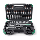 Precision 53 Pcs Ratcheting Screwdriver & Socket Bit Set – Repair Tool Kit with Magnetic Driver