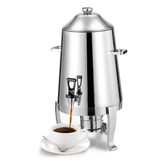 Stainless Steel Thermal Coffee Carafe Airpot Dispenser 13 L W/ Fuel Tray+Handles